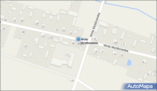 Wola Mystkowska, Wola Mystkowska, 18a, mapa Wola Mystkowska