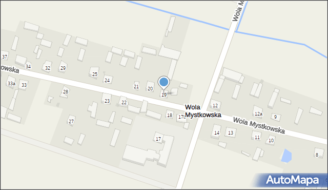 Wola Mystkowska, Wola Mystkowska, 19, mapa Wola Mystkowska