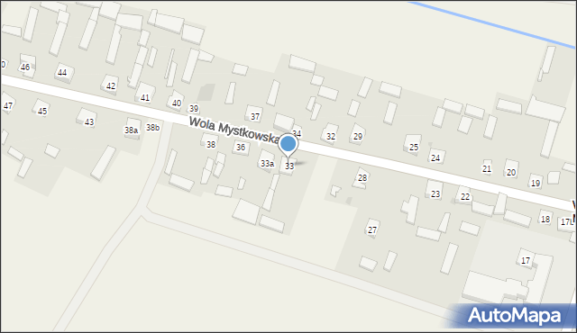 Wola Mystkowska, Wola Mystkowska, 33, mapa Wola Mystkowska