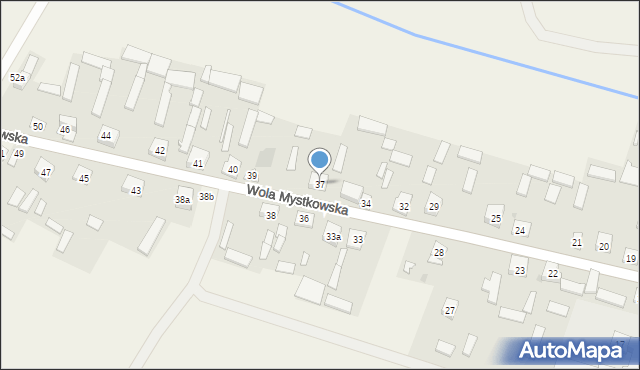 Wola Mystkowska, Wola Mystkowska, 37, mapa Wola Mystkowska