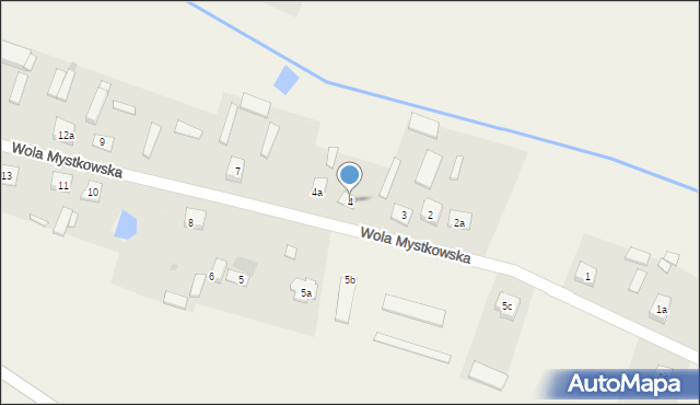 Wola Mystkowska, Wola Mystkowska, 4, mapa Wola Mystkowska