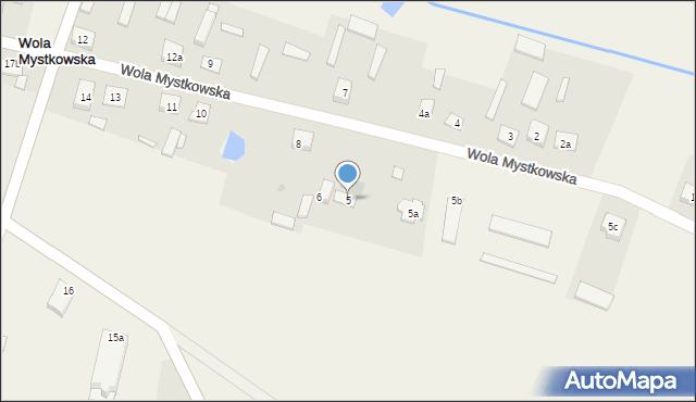Wola Mystkowska, Wola Mystkowska, 5, mapa Wola Mystkowska