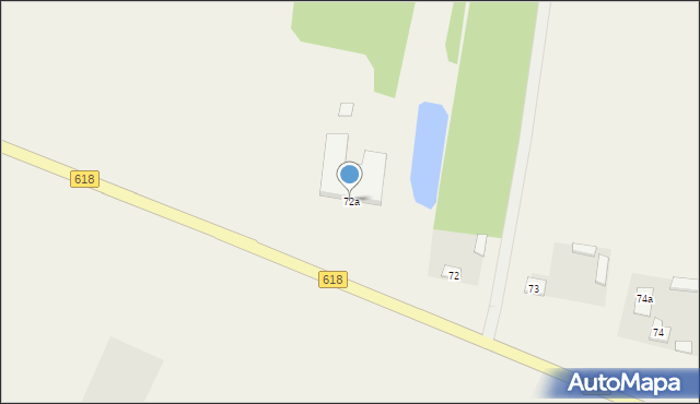 Wola Mystkowska, Wola Mystkowska, 72a, mapa Wola Mystkowska