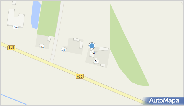 Wola Mystkowska, Wola Mystkowska, 74a, mapa Wola Mystkowska