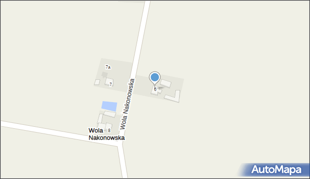 Wola Nakonowska, Wola Nakonowska, 6, mapa Wola Nakonowska