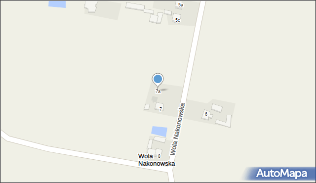 Wola Nakonowska, Wola Nakonowska, 7a, mapa Wola Nakonowska