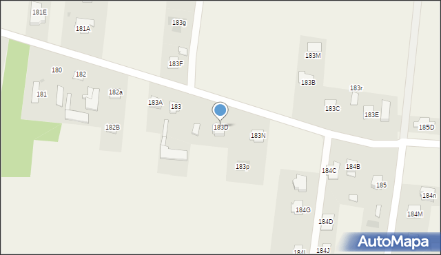 Wola Niemiecka, Wola Niemiecka, 183D, mapa Wola Niemiecka