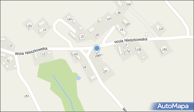 Wola Nieszkowska, Wola Nieszkowska, 108, mapa Wola Nieszkowska