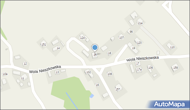 Wola Nieszkowska, Wola Nieszkowska, 15, mapa Wola Nieszkowska