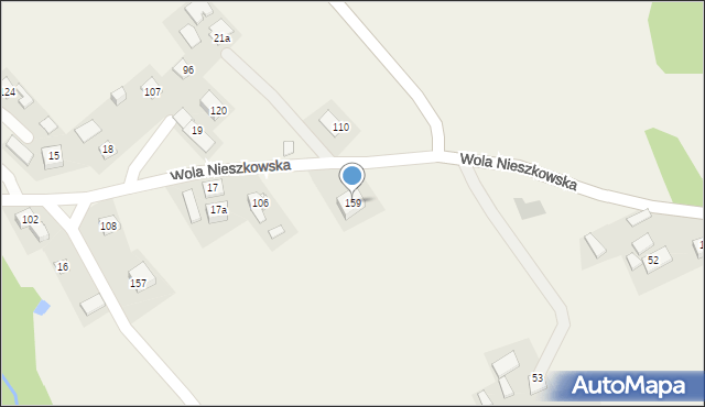 Wola Nieszkowska, Wola Nieszkowska, 159, mapa Wola Nieszkowska