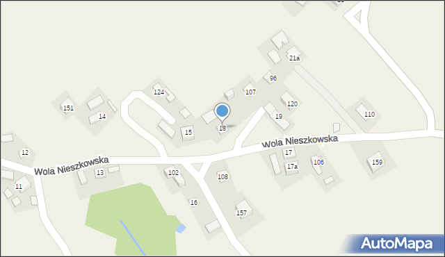 Wola Nieszkowska, Wola Nieszkowska, 18, mapa Wola Nieszkowska