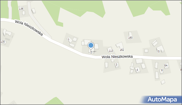 Wola Nieszkowska, Wola Nieszkowska, 2, mapa Wola Nieszkowska