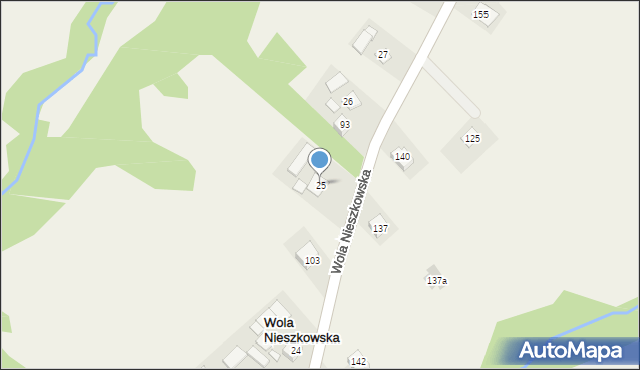 Wola Nieszkowska, Wola Nieszkowska, 25, mapa Wola Nieszkowska