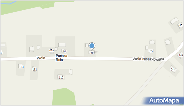 Wola Nieszkowska, Wola Nieszkowska, 66, mapa Wola Nieszkowska