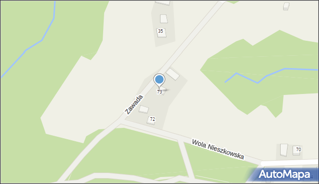 Wola Nieszkowska, Wola Nieszkowska, 73, mapa Wola Nieszkowska