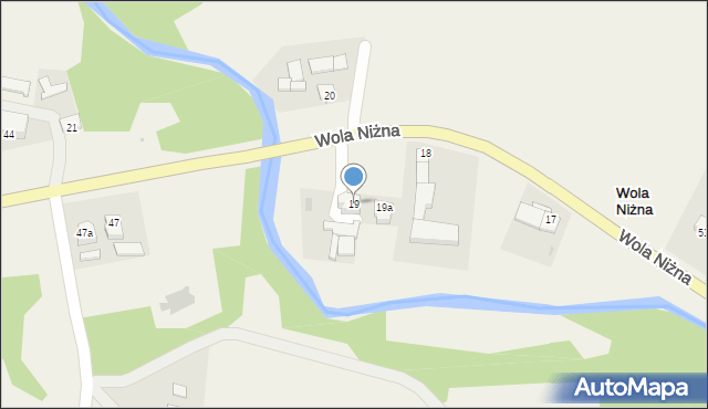 Wola Niżna, Wola Niżna, 19, mapa Wola Niżna