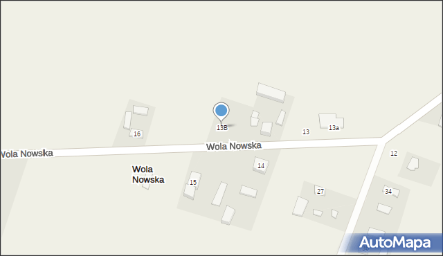 Wola Nowska, Wola Nowska, 13B, mapa Wola Nowska