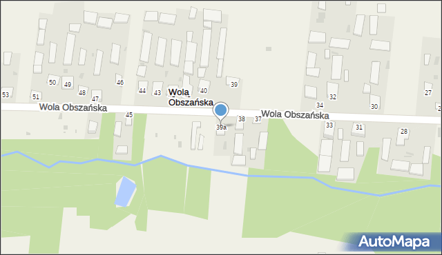 Wola Obszańska, Wola Obszańska, 39a, mapa Wola Obszańska