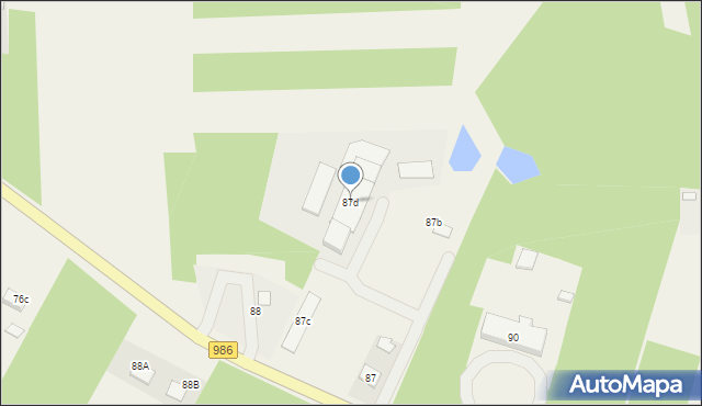 Wola Ociecka, Wola Ociecka, 87d, mapa Wola Ociecka