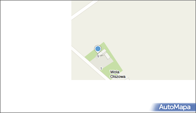 Wola Olszowa, Wola Olszowa, 4, mapa Wola Olszowa