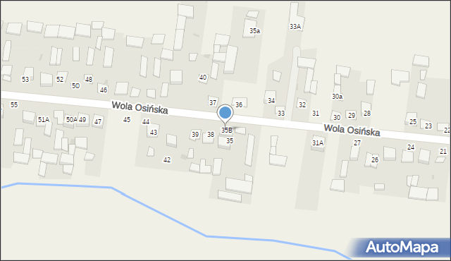 Wola Osińska, Wola Osińska, 35B, mapa Wola Osińska