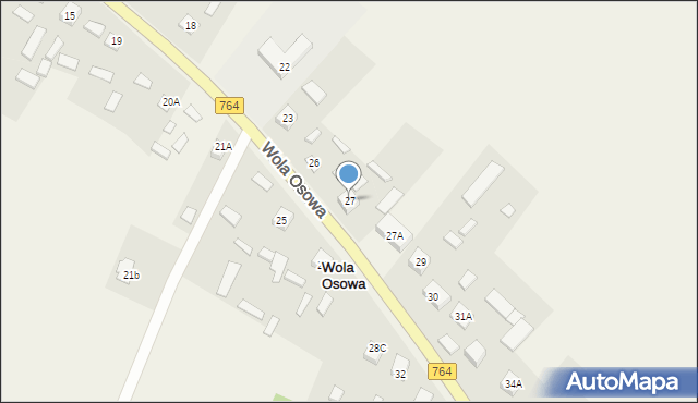 Wola Osowa, Wola Osowa, 27, mapa Wola Osowa