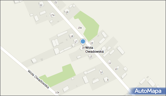 Wola Owadowska, Wola Owadowska, 16, mapa Wola Owadowska