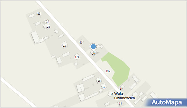 Wola Owadowska, Wola Owadowska, 19, mapa Wola Owadowska