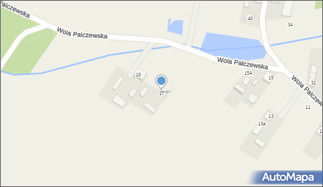 Wola Palczewska, Wola Palczewska, 17, mapa Wola Palczewska