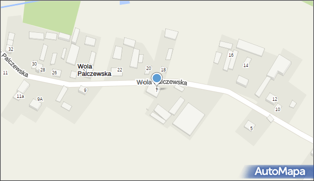 Wola Palczewska, Wola Palczewska, 7, mapa Wola Palczewska