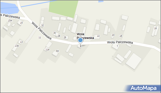 Wola Palczewska, Wola Palczewska, 9, mapa Wola Palczewska