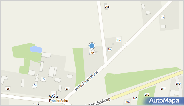 Wola Pasikońska, Wola Pasikońska, 19b, mapa Wola Pasikońska