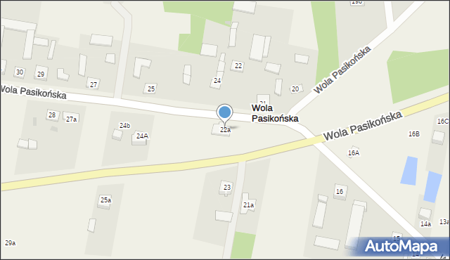 Wola Pasikońska, Wola Pasikońska, 22a, mapa Wola Pasikońska