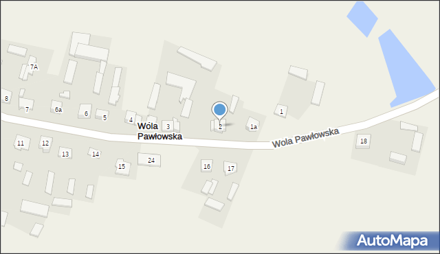 Wola Pawłowska, Wola Pawłowska, 2, mapa Wola Pawłowska