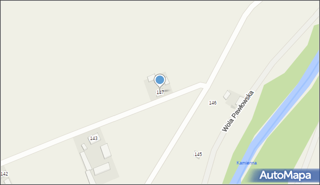 Wola Pawłowska, Wola Pawłowska, 147, mapa Wola Pawłowska