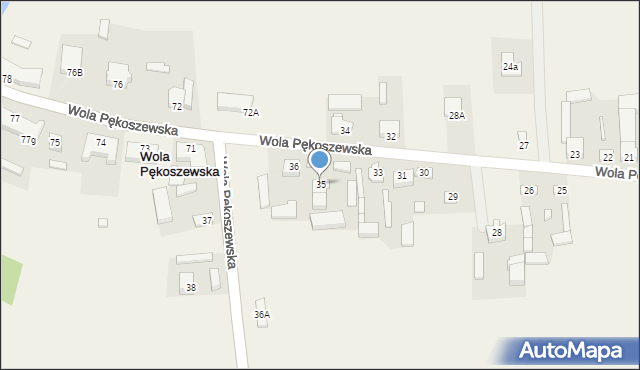 Wola Pękoszewska, Wola Pękoszewska, 35, mapa Wola Pękoszewska