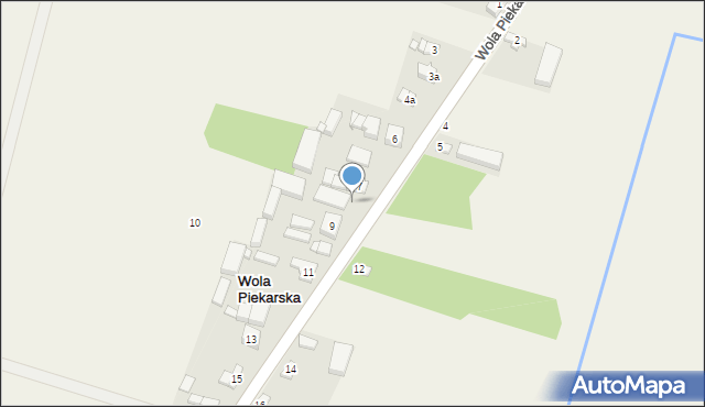 Wola Piekarska, Wola Piekarska, 8, mapa Wola Piekarska