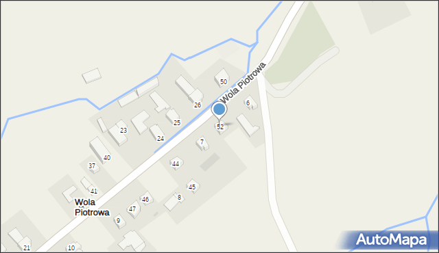 Wola Piotrowa, Wola Piotrowa, 52, mapa Wola Piotrowa