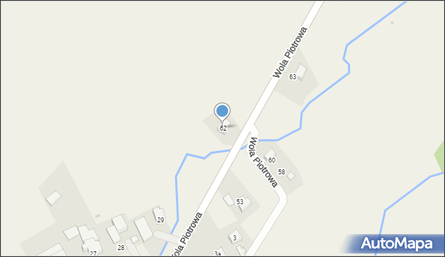 Wola Piotrowa, Wola Piotrowa, 62, mapa Wola Piotrowa