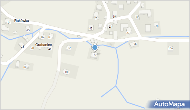 Wola Piskulina, Wola Piskulina, 77, mapa Wola Piskulina