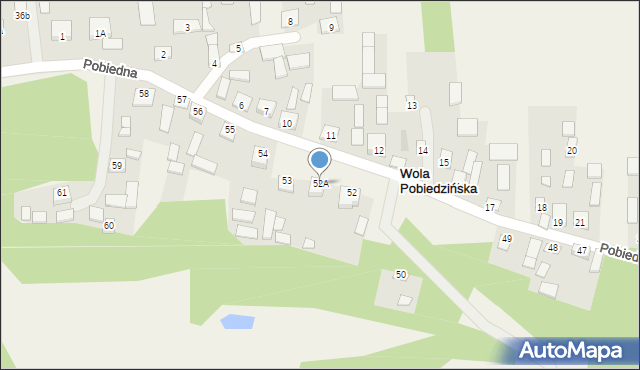 Wola Pobiedzińska, Wola Pobiedzińska, 52A, mapa Wola Pobiedzińska