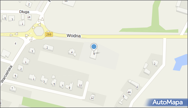 Wola Podłężna, Wodna, 6, mapa Wola Podłężna