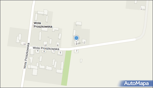 Wola Proszkowska, Wola Proszkowska, 4, mapa Wola Proszkowska