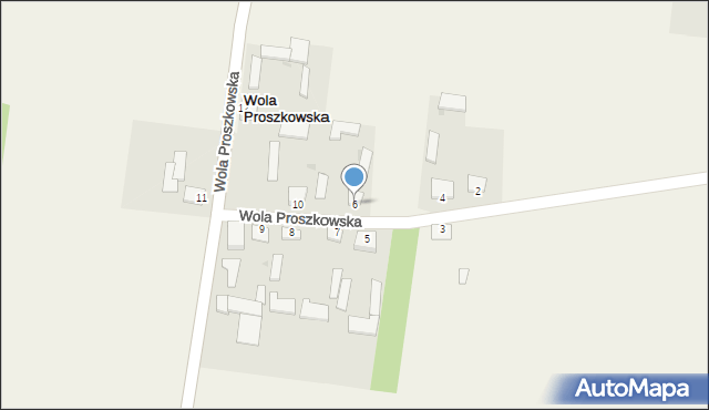 Wola Proszkowska, Wola Proszkowska, 6, mapa Wola Proszkowska
