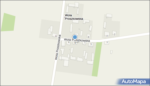 Wola Proszkowska, Wola Proszkowska, 8, mapa Wola Proszkowska