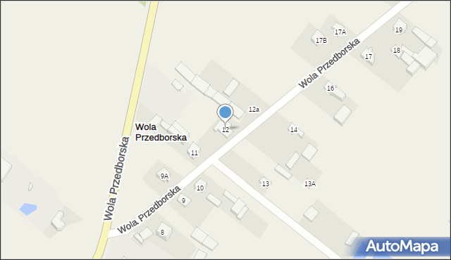 Wola Przedborska, Wola Przedborska, 12, mapa Wola Przedborska