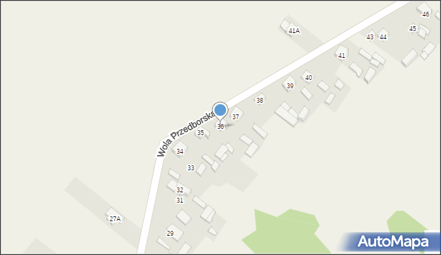 Wola Przedborska, Wola Przedborska, 36, mapa Wola Przedborska