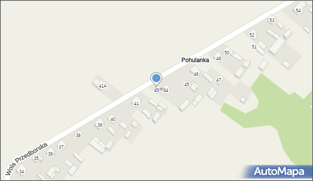 Wola Przedborska, Wola Przedborska, 43, mapa Wola Przedborska