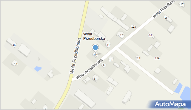 Wola Przedborska, Wola Przedborska, 9A, mapa Wola Przedborska