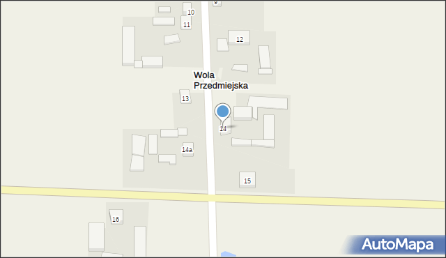 Wola Przedmiejska, Wola Przedmiejska, 14, mapa Wola Przedmiejska